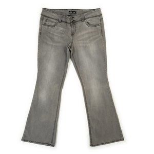 l.e.i. Ashley Trouble grey jeans size 17
